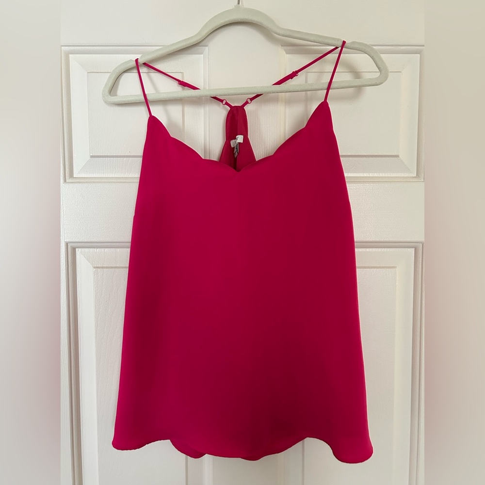 J. Crew Fuchsia Sleeveless Blouse